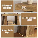 Tohomeor 47.24" Farmhouse Entryway Console Table, Narrow Sofa Table Behind Couch, Wooden Rectangular Entry Table with Storage Shelves for Entrance, Hallway, Living Room, Foyer Tohomeor