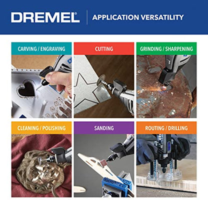 Dremel 4300-9/64 Versatile Rotary Tool Kit with Flex Shaft - 9 Attachments & 64 Accessories - Ideal for Engraving, Etching, Sanding, and Polishing - WoodArtSupply