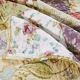 Greenland Home Blooming Prairie 100% Cotton Authentic Patchwork Reversible Quilt Set, 3-Piece Full/Queen Greenland Home Fashions