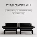 Nectar Premier Adjustable Base - Twin XL - Head & Foot Incline - Wireless Remote with Memory- 3 Massage Settings - 4 USB Ports - Anti-Snore & Zero Gravity - 1 Adjustable Base Nectar