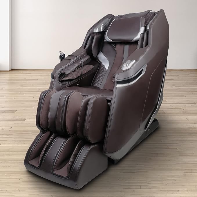 Osaki OS-3D Belmont | SL-Track Zero Gravity | Full Body Airbag Massage | Back and Calf Infrared Heat | Foot Roller Massage (Brown) Osaki