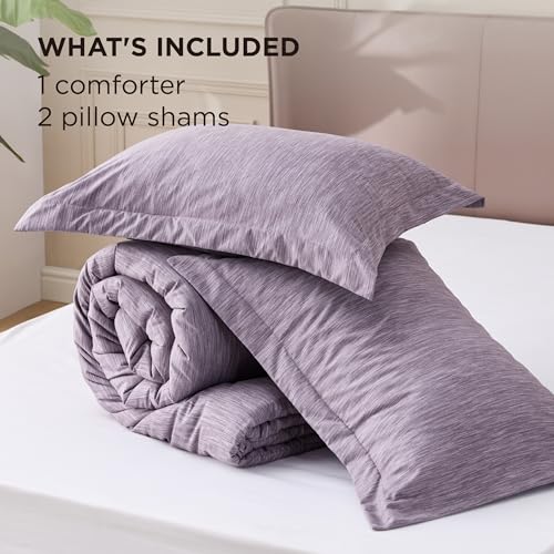 Bedsure King Size Comforter Set - Dark Red King Comforter Set, Soft Bedding for All Seasons, Cationic Dyed Bedding Set, 3 Pieces, 1 Comforter (104"x90") and 2 Pillow Shams (20"x36"+2") Bedsure