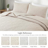 Exclusivo Mezcla Twin Quilt Bedding Set, Lightweight Soft Bedspreads Coverlets with 1 Pillow Sham, Modern Brich Beige Quilts Twin XL Size for All Seasons Exclusivo Mezcla