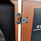 Hathaway Farmington Dartboard and Cabinet Set - Includes 18-in Dartboard, Steel-Tip Darts, Chalk Scoreboards - Perfect for Family Game Rooms, Basements, Home Bars, Walnut Hathaway