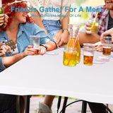 Bblife 6FT Folding Tables Heavy Duty Folding Table, Multi-Functional Fold up Table for Outdoor Camping Picnic Parties, Indoor Events White Training Table with 330lbs Static Weight Capacity Bblife