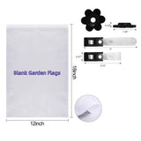 Blank Sublimation Garden Flag 12" x 18" DIY Lawn Flags Polyester Outdoor Single-sided Flag with Free Anti-Wind Clip and Stopper Yard Flag for Garden Or Yard Decoration（ 10 Pack） XZJMY