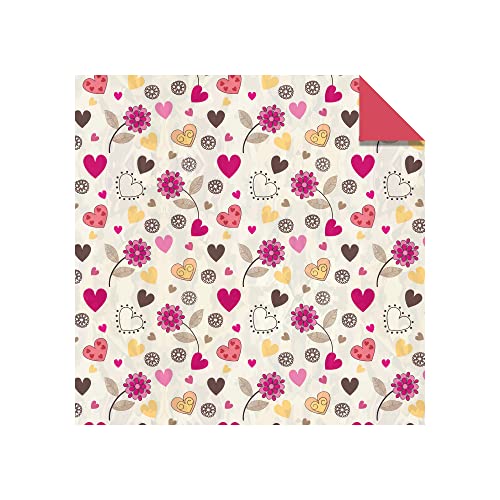 Origami Paper 100 sheets Hearts & Flowers 6" (15 cm): Tuttle Origami Paper: High-Quality Double-Sided Origami Sheets Printed with 12 Different Patterns: Instructions for 6 Projects Included Tuttle Publishing