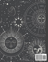 Astrology Coloring Book: 100 Pages Adult Coloring Book of Celestial Bodies, Witchcraft, Sun, Moon, and Stars Majosta