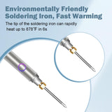 Cordless Soldering Iron Kit, MecRecare 1100 mAh Battery USB Wireless Rechargeable And Portable with Automatic Heating Mode for Appliance Repair,Circuit Board Soldering,DIY MecRecare