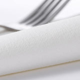 LEKOCH 50 Pcs Premium Large Disposable White Formal Napkins Airlaid Dinner Napkins Linen Feel White Wedding Napkins 16" x 16" Lekoch