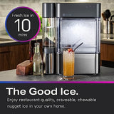 GE Profile Opal 2.0 with 0.75 Gallon Tank, Chewable Crunchable Countertop Nugget Ice Maker, Scoop included, 38 lbs in 24 hours, Pellet Ice Machine with WiFi & Smart Connected, Stainless Steel Profile