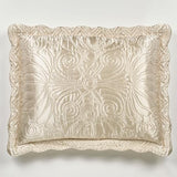 Touch of Class Portia Luxury Bedding | Soft Pearl | Premier Quilted Polyester Satin | Romantic Hand Guided Machine Quilted Scroll Design 3 Piece Set: Cal King Oversized Bedspread & 2 King Shams Touch of Class