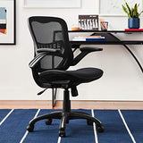 Office Star Ventilated Manager's Office Desk Chair with Breathable Mesh Seat and Back, Black Base, Black Office Star Products