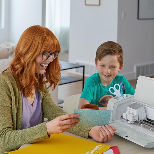 Cricut Explore 3 & Digital Content Library Bundle - Includes 30 images in Design Space App - 2X Faster DIY Cutting Machine for all Crafts, Cuts 100+ Materials Blue Cricut