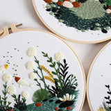GLTAYLMY Fish Embroidery Kit for Beginners Adults,3 Set Cross Stitch Kits with 1 Plastic Embroidery Hoops,Needles and Color Threads,Needlepoint Kit for Hand Embroidery Starter