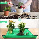Onlysuki Repotting Mat for Indoor Plant Transplanting Control Mess, 26.8"X26.8" Waterproof Succulent Potting Mat Square Planting Tray Soil Change Mat Gardening Gifts for Plant Lovers Onlysuki