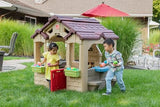 Step2 Charming Cottage Kids Playhouse, Indoor and Outdoor Playset, Interactive Sounds, Toddlers 2+ Years Old, Easy to Assemble Backyard Discovery Playhouse Step2