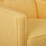 CHRISTOPHER KNIGHT HOME Mason Mid-Century Modern Tuft Back Recliner (Qty of 1, Fabric/Muted Yellow). GDFStudio Christopher Knight Home