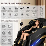 Massage Chair Full Body,Zero Gravity 3D SL-Track Shiatsu Massage Recliner Chair Built-in Heat System Airbag Massage with Body Scan, Deep Yoga Stretch, Calfrest Extension And Foot And Back massage