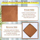 BSTSLL 2 Pcs Heat Press Platen Cover 15 x 15 Inch Teflon Sheets Protector Reusable Platen Wrap Cover for Sublimation Heat Pressing Machine Plate from Scratches, Residue BSTSLL