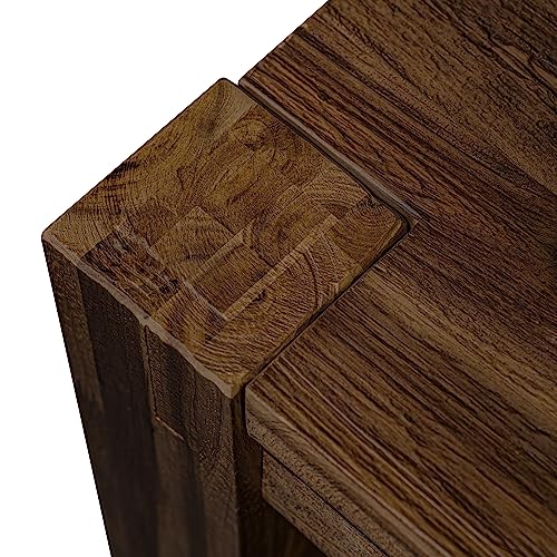 East West Furniture CN6-07-T Celina Dining Room Table - Rectangle Rustic Farmhouse Table , 36x60 Inch, Jacobean - WoodArtSupply