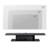 FITUEYES Floating Entertainment Center Wall Mounted Media Console TV Stand Component Shelf TV Wall Cabinet, Black FITUEYES