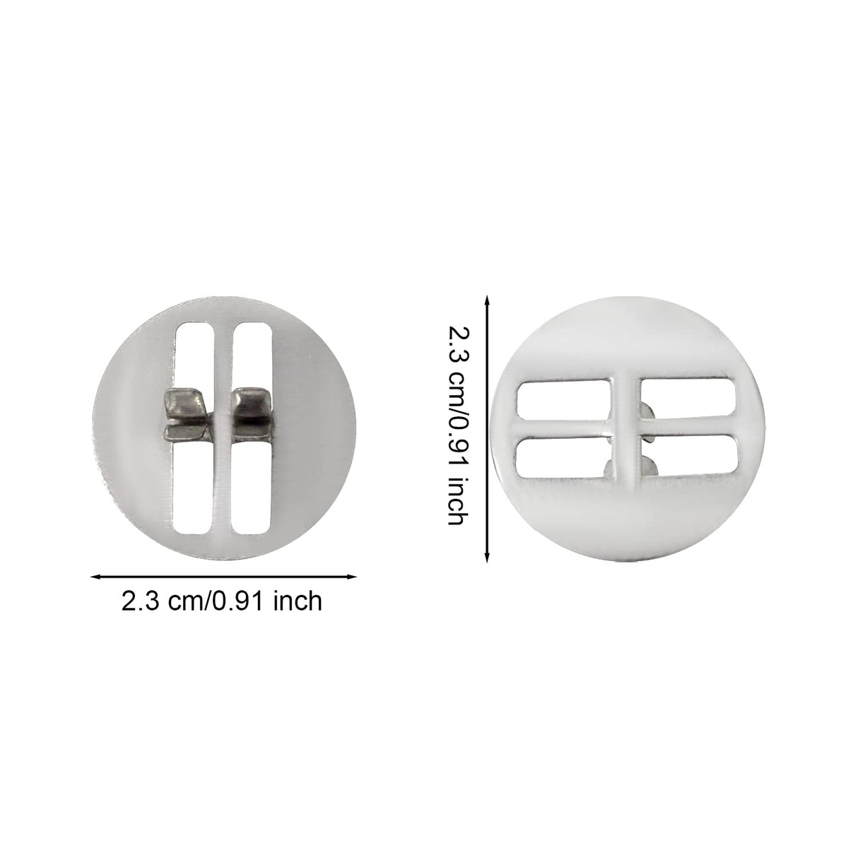 yueton 100 PCS Metal Wood Wick Clips,Candle Wick Base,Candle Wick Sustainer Tabs for Candle Making,Candle DIY yueton