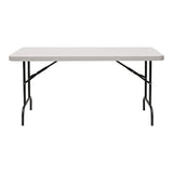 Iceberg - 65513 30" x 60" Folding Table, Platinum, IndestrucTable TOO 500 Series (MADE IN USA) Iceberg
