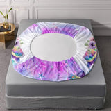 UEVBF Kids Twin Fitted Sheet Set Sea Turtle Bedding Set,Waterweed Jellyfish Starfish Pattern Bedding Fitted Sheet Set for Kids Girls Boys Room Decor,1 Fitted Sheet+2 Pillowcases. UEVBF
