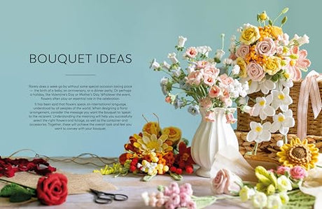 Crochet A Flower Bouquet: 35 crochet patterns for handmade flowers and foliage WoodArtSupply