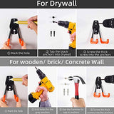 TORACK Garage Hooks Heavy Duty, 15 Pack Wall Mount Steel Utility Hooks&Hangers, Anti-Slip Rubber Coated, Garage Storage Organizer for Garden Tools, Power Tools, Ladders, Brooms, Bikes, Bulk Items TORACK