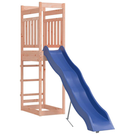 'vidaXL Outdoor Playset - Solid Douglas Wood Construction - Imaginative Playground with Wave Slide and Sandpit - for Kids Aged 3 to 8 - Brown vidaXL