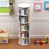 5-Tier 360° Rotating White Bookshelf Organizer TOYTEXX INC & DESIGN