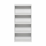 Furinno Basic 4-Tier Open Shelf Bookcase, Bookshelf, Storage Organizer, 7 x 17 x 35, White Furinno
