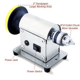 Resin Polishing Kit, Jewelry Polisher Sander w/ 7-Gear Speed Control & 25x Sandpaper, Epoxy Resin Art Crafts Coaster Polish, Wood Stone Metal Sanding Grinding Machine, Small Projects Mefape