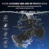 JAYO 3kg Water Washable ABS-Like Resin Grey, Toughness & Easy Water Wash, High-Precision, Low-Shrinkage Formula with Fast Curing, Universal LCD/DLP/SLA Printer Compatible (Grey, 3kg)