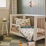 Little Unicorn Toddler Bedding 3-Piece Set | Includes Comforter, Crib Sheet & Pillowcase | Soft & Breathable Muslin Fabric | for Convertible Cribs & Toddler Beds (Work Trucks) Little Unicorn