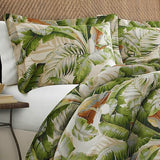 Tommy Bahama - King Comforter Set, Cotton Sateen Bedding with Matching Shams & Bedskirt, Bedding Set for All Seasons (Palmiers Green, King) Tommy Bahama