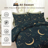Constellation Comforter Twin & Twin XL Size, Celestial Tarot Galaxy Comforter All Season Down Alternative Twin & Twin XL, Constellation Bedroom Decor Duvet with Pillowcase Generic