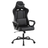 High-Back Racing Office Gaming Chair with Lumbar Support - Ergonomic Executive Reclining PC Desk Chair for Adults - PU Leather Swivel Rolling Chair RROCOSIA