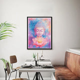 Bimkole 5D Diamond Art Kits for Adults Buddha, Full Drill DIY Rhinestone Embroidery Set Paint with Diamonds Art Lotus by Number Kits Cross Stitch Home Wall Craft Decor 12x16 Inch Bimkole