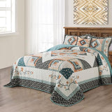 BEDIFANY Cotton King Size Quilt Sets, Lightweight King Quilt Bedding Set (98 x 106 inch) Garden Style Floral Bedspread King Size Coverlet Set for Bed Decorations - All Seasons, 3 Pieces BEDIFANY