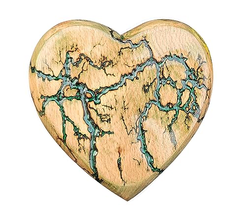 Personalized Engraving Wooden Cremation Urn Heart Shape | Handmade Keepsake for Ashes | Biodegradable Burial Urns for Pet Ashes & Human Ashes | - WoodArtSupply