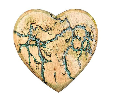 Personalized Engraving Wooden Cremation Urn Heart Shape | Handmade Keepsake for Ashes | Biodegradable Burial Urns for Pet Ashes & Human Ashes | Merit wooden craft