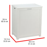 Oceanstar RH5513WHITE Storage Laundry Hamper, White Oceanstar