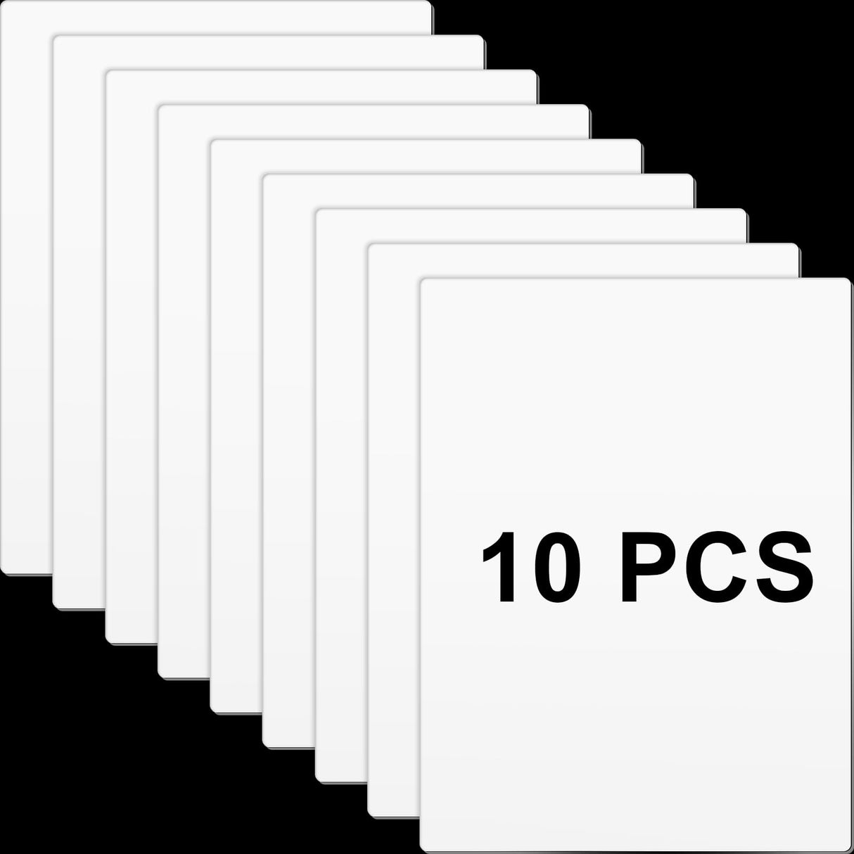 Yaocom 10 Pcs Blank Metal Sign 18 x 24 x 0.04 Inches Aluminum Sublimation Blanks White Metal Sign Blank Metal Plate to Create Outdoor Metal or Street Signs Personalized Banners Yaocom