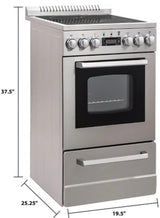 Avanti DER20P3S DER20P Elite Series 20" Electric Range Oven, in Stainless Steel Avanti
