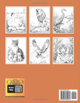 The Ultimate Animals Coloring Book 2: Anxiety Relief for Adults with 101 Animal Designs to Color: Lions, Tigers, Monkeys, Deer, Birds, Cats, Dogs, and more WoodArtSupply