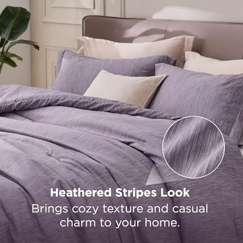 Bedsure King Size Comforter Set - Dark Red King Comforter Set, Soft Bedding for All Seasons, Cationic Dyed Bedding Set, 3 Pieces, 1 Comforter (104"x90") and 2 Pillow Shams (20"x36"+2") Bedsure