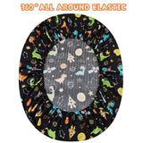 Yibeizi Dinosaur Space Twin Sheets Set for Boys, Kids Cute Planet Printed Microfiber Bedsheets Deep Pocket Bed Sheet & Pillowcase Sets 3 Pieces Yibeizi